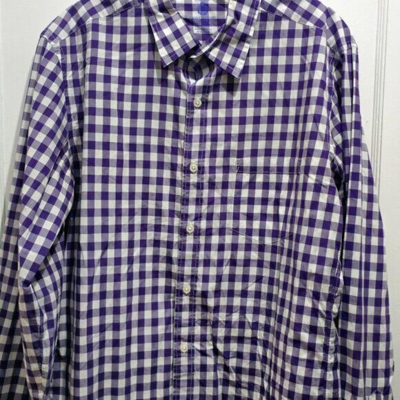 J. Crew Medium Long Sleeve Casual Button Shirt - Purple & White - Picture 2 of 14